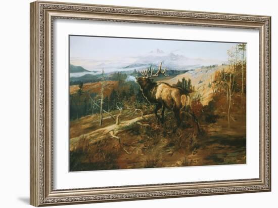 The Elk-Charles Marion Russell-Framed Art Print