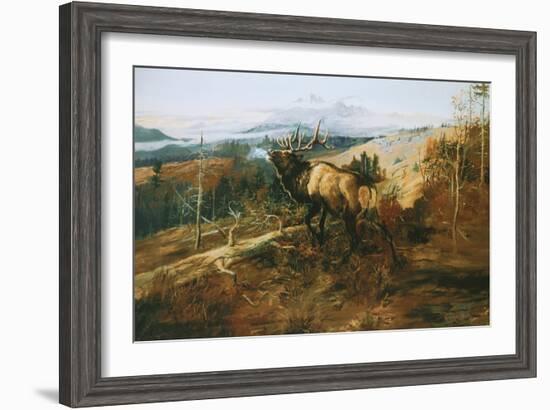 The Elk-Charles Marion Russell-Framed Art Print