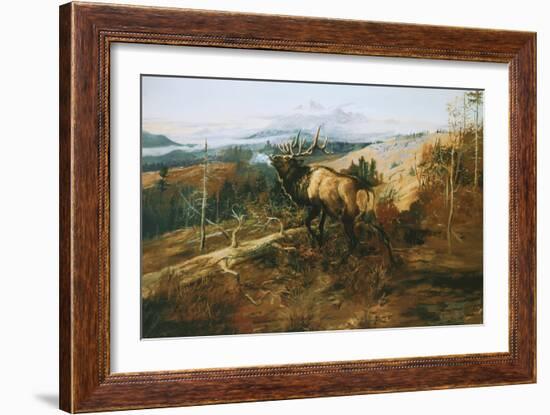 The Elk-Charles Marion Russell-Framed Art Print