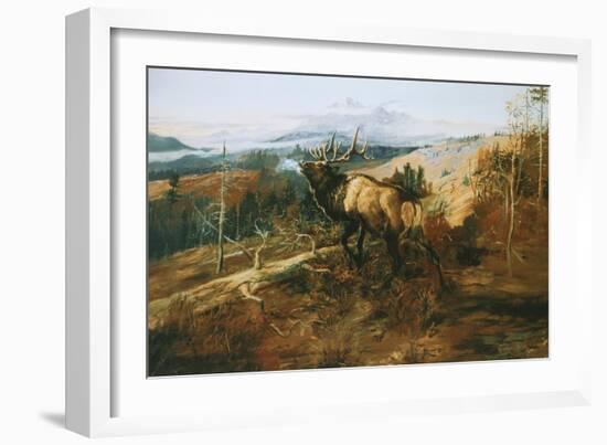 The Elk-Charles Marion Russell-Framed Art Print