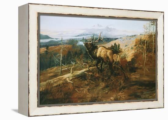 The Elk-Charles Marion Russell-Framed Stretched Canvas