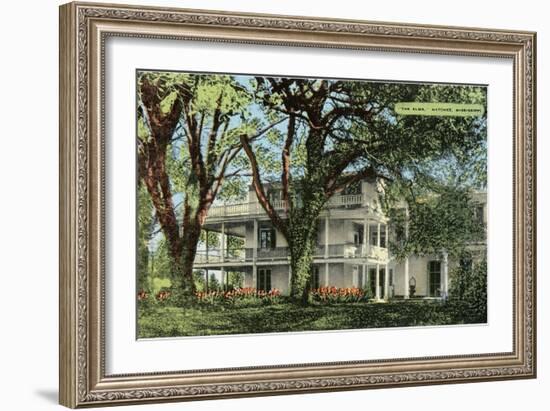 The Elms Mansion, Natchez, Mississippi-null-Framed Art Print