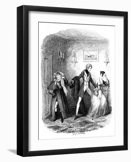 The Elopement, Early-Mid 19th Century-George Cruikshank-Framed Giclee Print