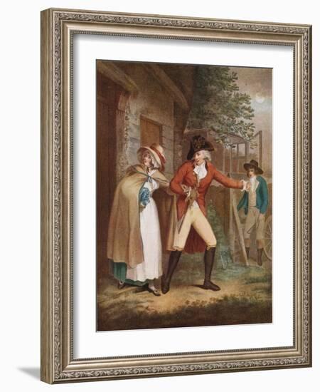 The Elopement: Laetitia (Lydi) Seduced from Her Friends under a Promise of Marriage, 178), 1925-John Raphael Smith-Framed Giclee Print