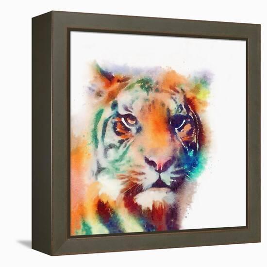 The Elusive II-Jacqueline Maldonado-Framed Stretched Canvas