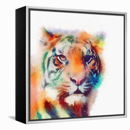 The Elusive II-Jacqueline Maldonado-Framed Stretched Canvas