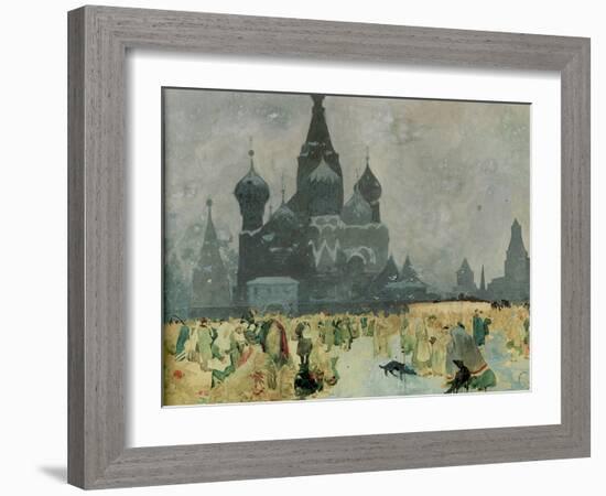 The Emancipation of the Russian Serfs (Study for the Slav Epi), 1914-Alphonse Mucha-Framed Giclee Print