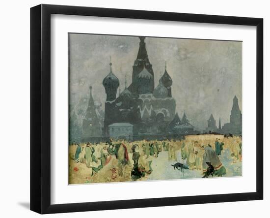 The Emancipation of the Russian Serfs (Study for the Slav Epi), 1914-Alphonse Mucha-Framed Giclee Print