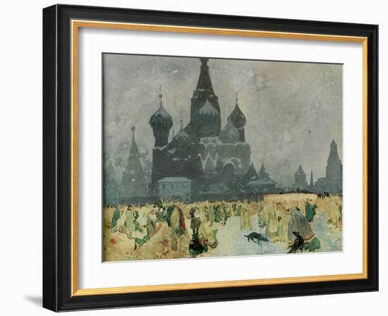 The Emancipation of the Russian Serfs (Study for the Slav Epi), 1914-Alphonse Mucha-Framed Giclee Print