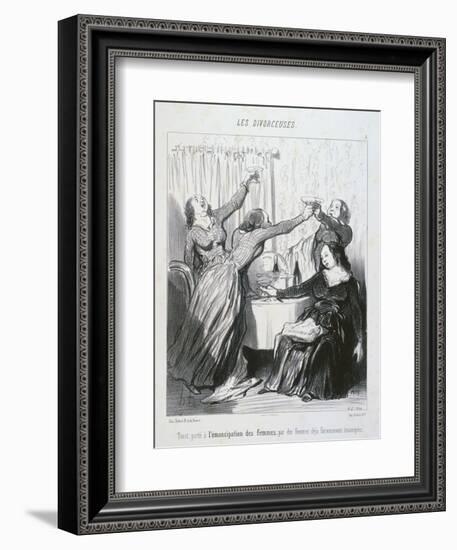 The Emancipation of Women-Honore Daumier-Framed Giclee Print