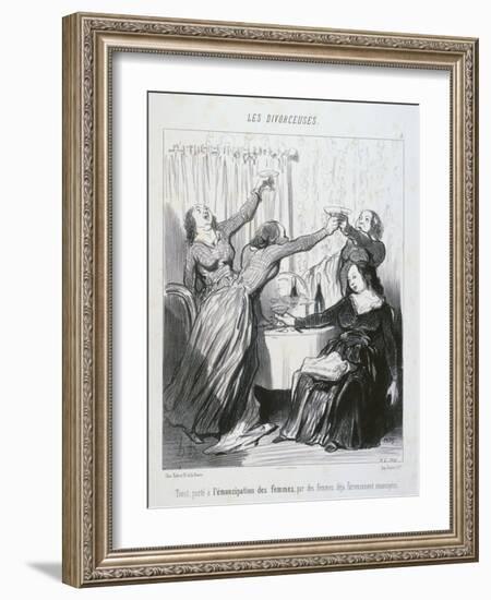 The Emancipation of Women-Honore Daumier-Framed Giclee Print