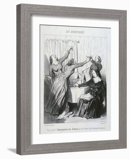 The Emancipation of Women-Honore Daumier-Framed Giclee Print