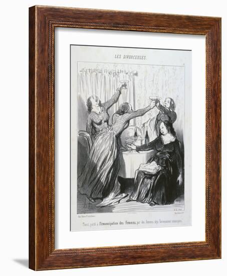 The Emancipation of Women-Honore Daumier-Framed Giclee Print