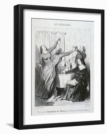 The Emancipation of Women-Honore Daumier-Framed Giclee Print