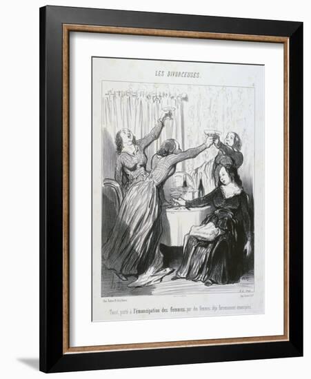 The Emancipation of Women-Honore Daumier-Framed Giclee Print