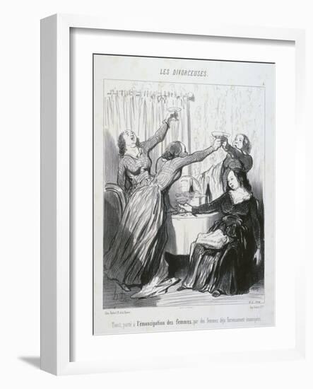 The Emancipation of Women-Honore Daumier-Framed Giclee Print