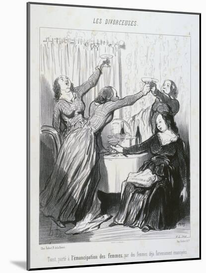 The Emancipation of Women-Honore Daumier-Mounted Giclee Print