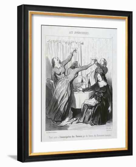 The Emancipation of Women-Honore Daumier-Framed Giclee Print