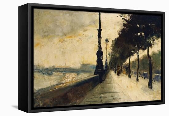 The Embankment, London-Lesser Ury-Framed Premier Image Canvas