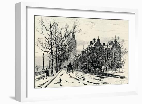 The Embankment, Westminster', c1892, (1894)-Herbert Menzies Marshall-Framed Giclee Print