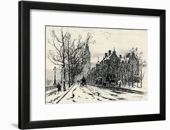 The Embankment, Westminster', c1892, (1894)-Herbert Menzies Marshall-Framed Giclee Print