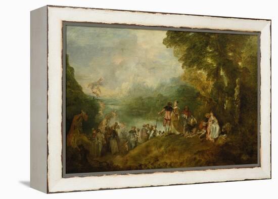 The Embarkation for Cythera, 1717-Jean Antoine Watteau-Framed Premier Image Canvas