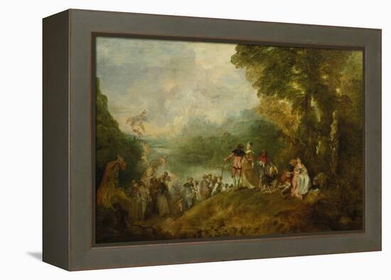 The Embarkation for Cythera, 1717-Jean Antoine Watteau-Framed Premier Image Canvas