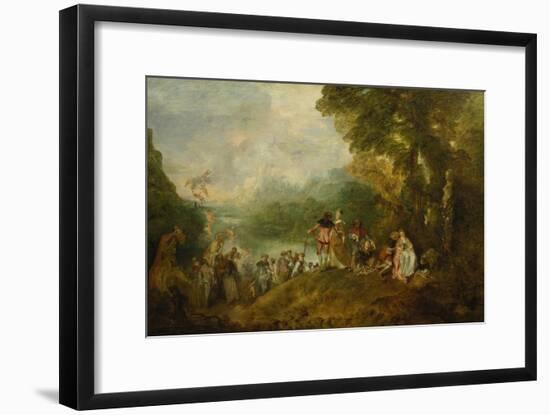 The Embarkation for Cythera, 1717-Jean Antoine Watteau-Framed Giclee Print