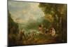 The Embarkation for Cythera, 1717-Jean Antoine Watteau-Mounted Giclee Print