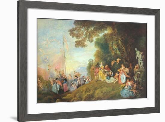 The Embarkation for Cythera-Antoine Watteau-Framed Collectable Print