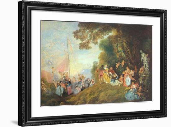 The Embarkation for Cythera-Antoine Watteau-Framed Collectable Print