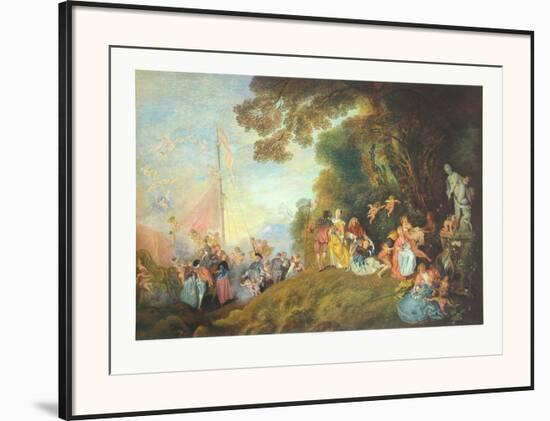 The Embarkation for Cythera-Antoine Watteau-Framed Art Print