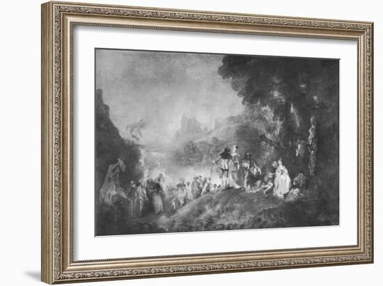 'The Embarkation for the Island of Cytherea', 1717, (1912)-Jean-Antoine Watteau-Framed Giclee Print