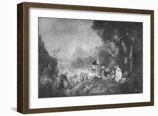 'The Embarkation for the Island of Cytherea', 1717, (1912)-Jean-Antoine Watteau-Framed Giclee Print