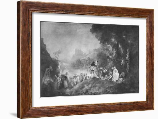 'The Embarkation for the Island of Cytherea', 1717, (1912)-Jean-Antoine Watteau-Framed Giclee Print