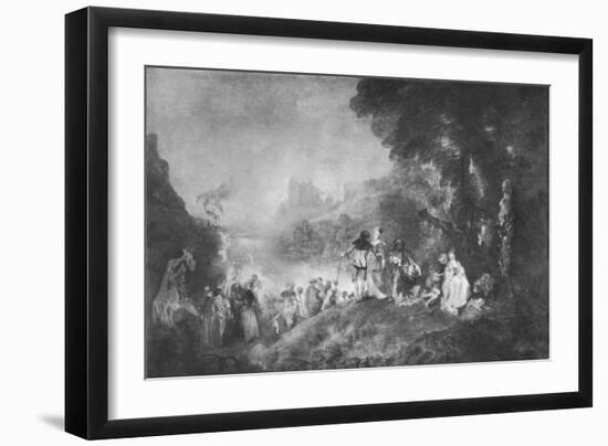 'The Embarkation for the Island of Cytherea', 1717, (1912)-Jean-Antoine Watteau-Framed Giclee Print