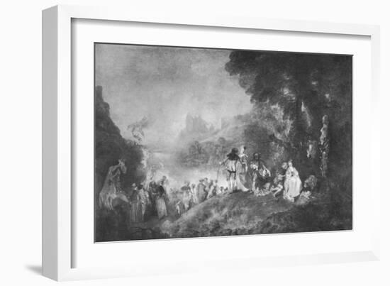 'The Embarkation for the Island of Cytherea', 1717, (1912)-Jean-Antoine Watteau-Framed Giclee Print