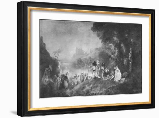 'The Embarkation for the Island of Cytherea', 1717, (1912)-Jean-Antoine Watteau-Framed Giclee Print