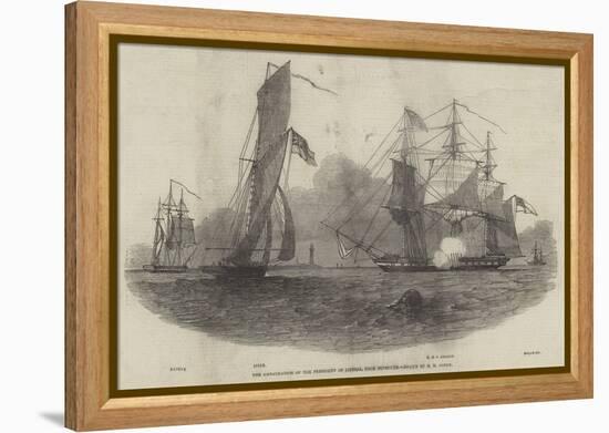 The Embarkation of the President of Liberia, from Plymouth-Nicholas Matthews Condy-Framed Premier Image Canvas