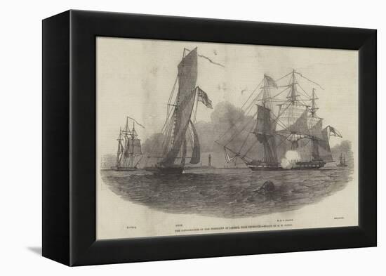 The Embarkation of the President of Liberia, from Plymouth-Nicholas Matthews Condy-Framed Premier Image Canvas