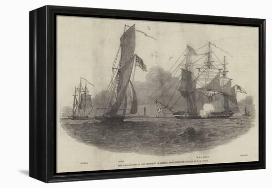 The Embarkation of the President of Liberia, from Plymouth-Nicholas Matthews Condy-Framed Premier Image Canvas