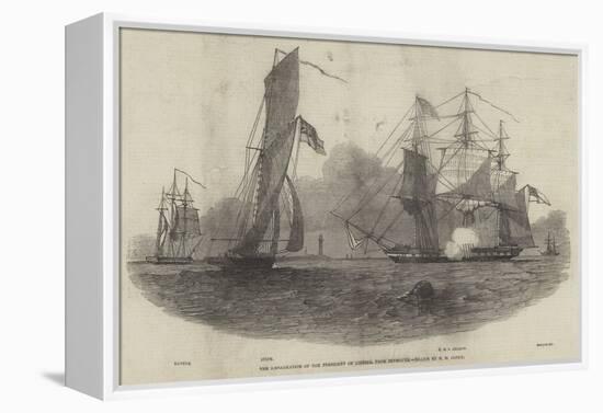 The Embarkation of the President of Liberia, from Plymouth-Nicholas Matthews Condy-Framed Premier Image Canvas