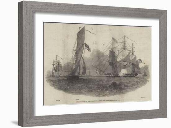 The Embarkation of the President of Liberia, from Plymouth-Nicholas Matthews Condy-Framed Giclee Print