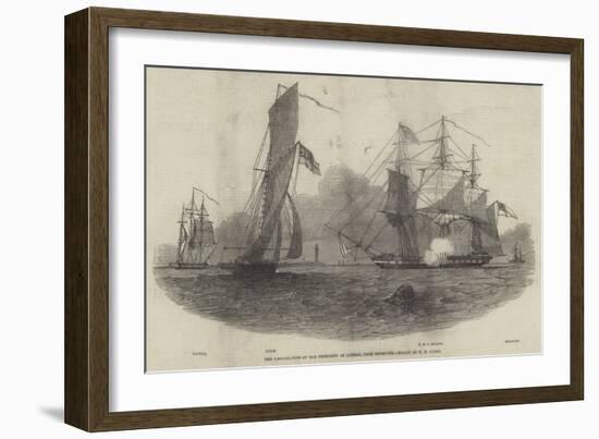 The Embarkation of the President of Liberia, from Plymouth-Nicholas Matthews Condy-Framed Giclee Print