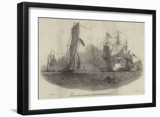 The Embarkation of the President of Liberia, from Plymouth-Nicholas Matthews Condy-Framed Giclee Print