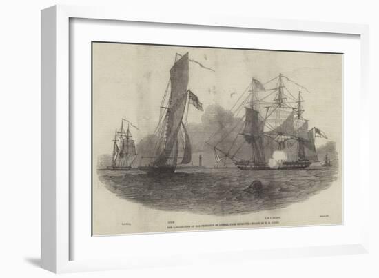 The Embarkation of the President of Liberia, from Plymouth-Nicholas Matthews Condy-Framed Giclee Print