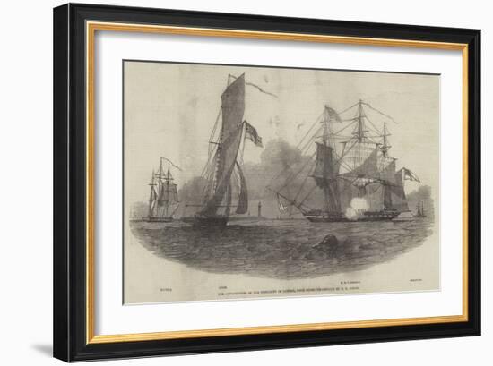 The Embarkation of the President of Liberia, from Plymouth-Nicholas Matthews Condy-Framed Giclee Print