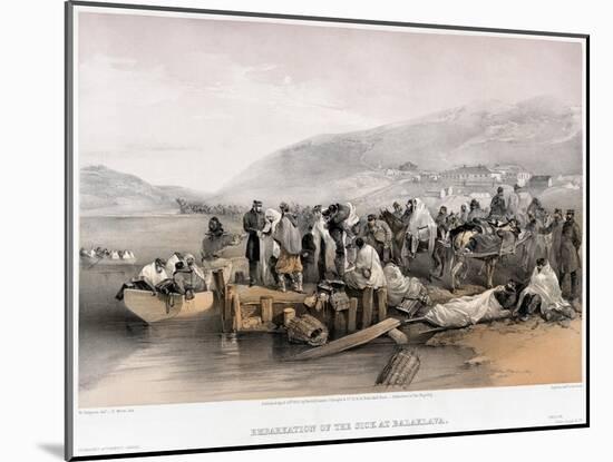 The Embarkation of the Sick at Balaklava, 1855-William Simpson-Mounted Giclee Print