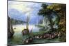 The Embarkation (Oil on Canvas)-Jan the Elder Brueghel-Mounted Giclee Print