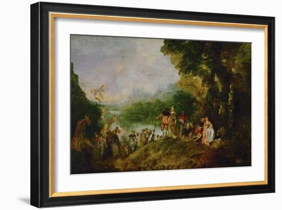 The Embarkment to Cythera-Jean Antoine Watteau-Framed Giclee Print